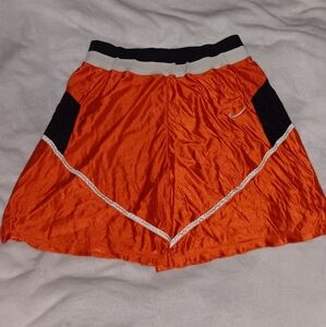 90s Nike Baggy Orange Black & White Vintage Basketball Jersey Shorts